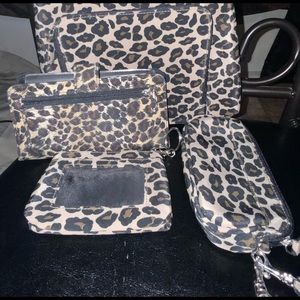 Mini Cheetah print purse w 3pc accessories